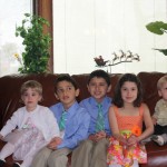 Cousins in Easter bests